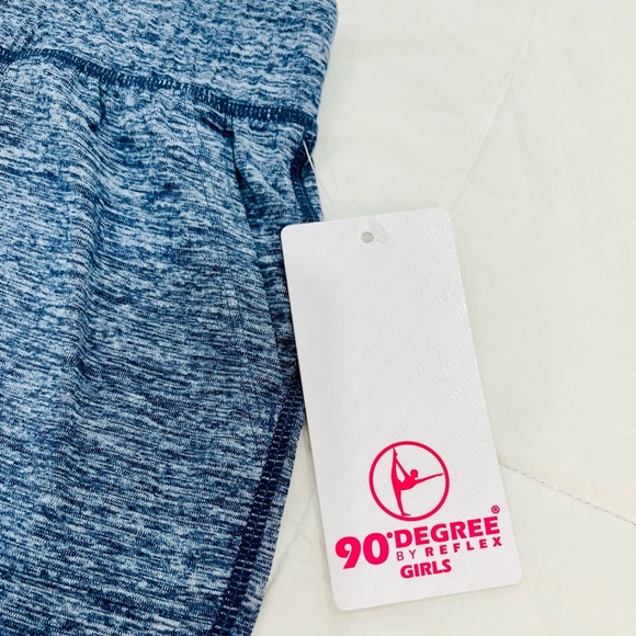 90 DEGREE BY REFLEX • GIRLS HEATHER MOONLIT OCEAN COMFY ACTIVE SHORTS NWT M (10) - Picture 6 of 6
